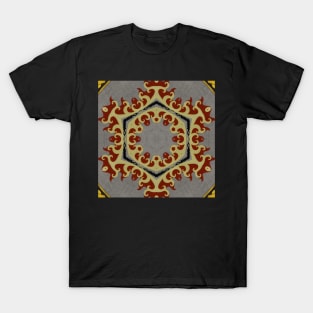 Ornate Kaleidoscope based on Crimson Defiance (Seamless) 2 T-Shirt